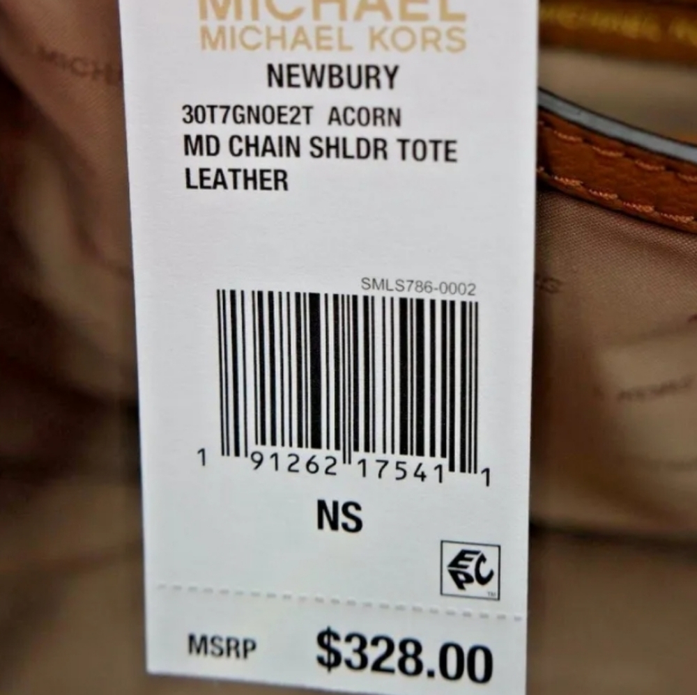 AUTH MICHAEL Michael KorsNewbury Medium Chain Detailed Shoulder Bag BNWT… - Picture 5 of 5